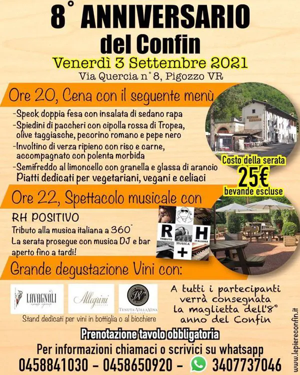 8° Anniversario del Confin