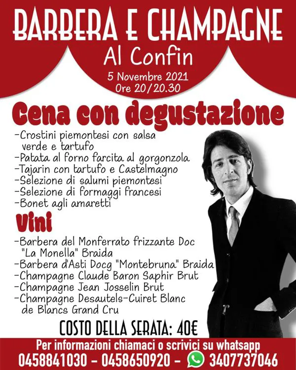 Serata Barbera e Champagne