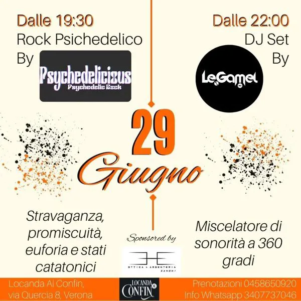 Serata Musicale: Rock Psichedelico 